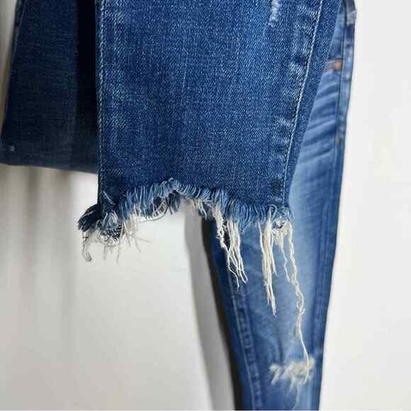 Moussy Vintage Sz 24 Womens MV Glendele Raw Hem Cropped Jeans - Picture 6 of 16